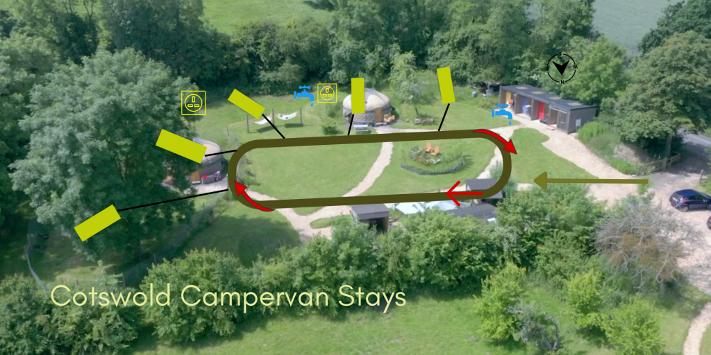 Aerial photo of proposed campervan Parking site